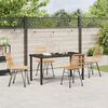 vidaXL Set da Pranzo per Giardino 5 pcs Marrone