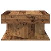 vidaXL Tavolino da Salotto Legno Antico 55x55x30 cm Legno Multistrato