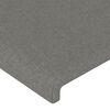 vidaXL Testiera ad Orecchio Grigio Scuro 203x23x78/88 cm in Tessuto