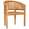 vidaXL Sedia a Banana in Legno Massello di Teak