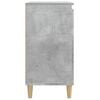 vidaXL Comodino Grigio Cemento 40x35x70 cm in Legno Multistrato