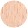 vidaXL Piano per Tavolo &Oslash;90x2,5 cm Rotondo in Legno Massello di Faggio