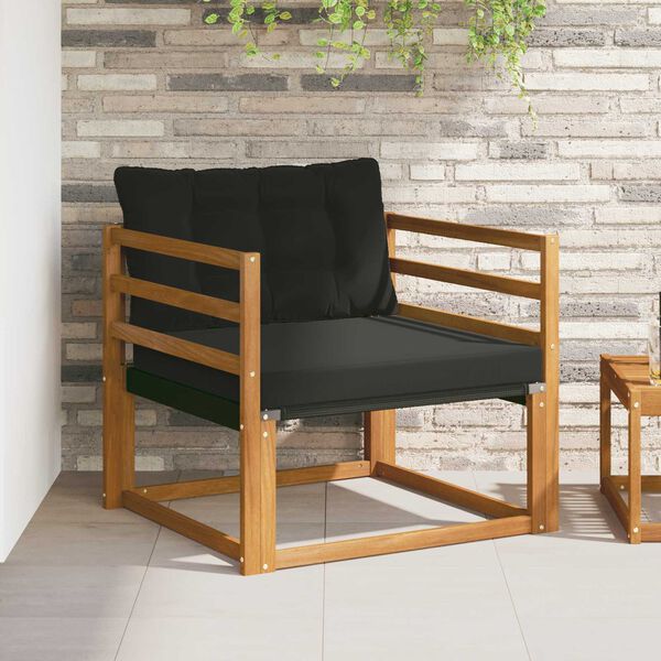 vidaXL Set di divani da esterno Legno di Acacia Massello e Textilene