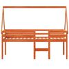 vidaXL Letto a Soppalco con Tetto Cera 80x200 cm in Legno di Pino