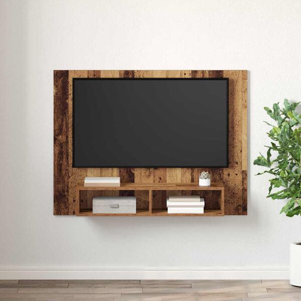 vidaXL Set mobile TV Legno vecchio 120 x 23,5 x 90 cm