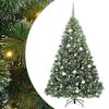 vidaXL Albero di Natale artificiale con 300 LED Verde 180 cm PE e PVC