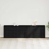 vidaXL Credenza Rovere Nero 240 x 33 x 70 cm Legno multistrato