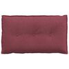 vidaXL Cuscino per Schiena Rosso Vino 80 x 19 x 50 cm Tessuto