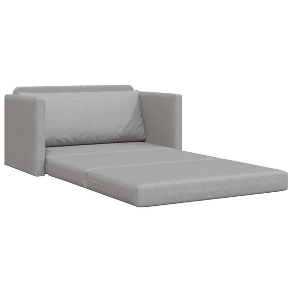 vidaXL Divano letto 110cm Grigio Nuvola Tessuto