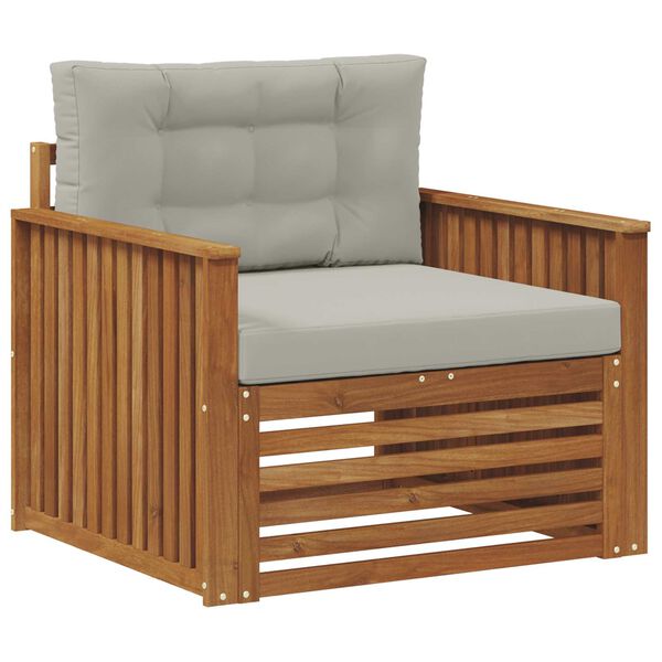 vidaXL Set di divani da esterno Legno di Acacia Massello e Poliestere