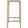 vidaXL Tavolo da Bar 60x60x110 cm in Legno di Pino Impregnato