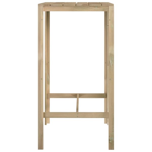 vidaXL Tavolo da Bar 60x60x110 cm in Legno di Pino Impregnato
