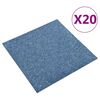 vidaXL Tappeto 20 pcs Blu 50 x 50 cm 100% Polipropilene