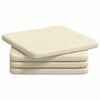 vidaXL Cuscini per Seduta 4 pz Tessuto in Cords Crema 40 x 40 x 3 cm
