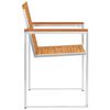 vidaXL Sedie da Giardino con Cuscini 4 pz in Legno Massello di Acacia
