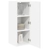 vidaXL Mobile da cucina Lucca 2 pcs Bianco Lucido 30 x 31 x 80 cm