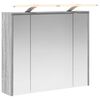 vidaXL Mobiletto per specchio da bagno Grigio Sonoma