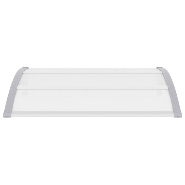 vidaXL Pensilina per Porta Grigia 120x100 cm in PC