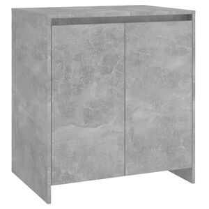 vidaXL Credenza Grigio Cemento 70x41x75 cm in Legno Multistrato