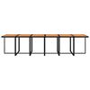 vidaXL Set da Pranzo per Giardino 13 pz con Cuscini in Polyrattan Nero