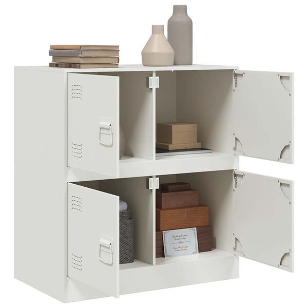 vidaXL Credenza Rosa 67x39x73 cm in Acciaio