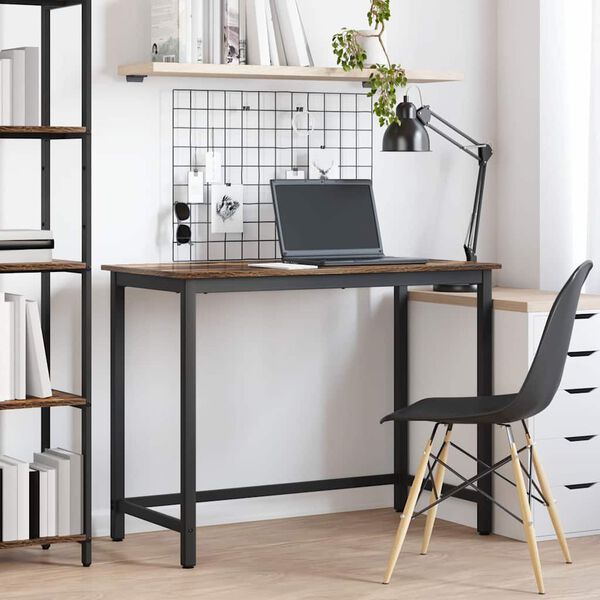 vidaXL tavolo Rovere fum&eacute; 80 x 50 x 76,5 cm