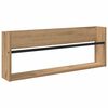 vidaXL Scaffale per riviste Rovere artigianale 80 x 12 x 30 cm