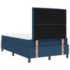 vidaXL Letto a molle con materasso con led Blu 120 x 200 cm Tessuto