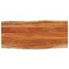 vidaXL Piano Tavolo 140x60x3,8 cm Rettangolare Legno Acacia Bordi Vivi