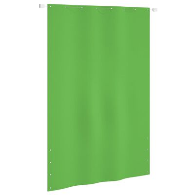 vidaXL Paravento per Balcone Verde Chiaro 160x240 cm in Tessuto Oxford