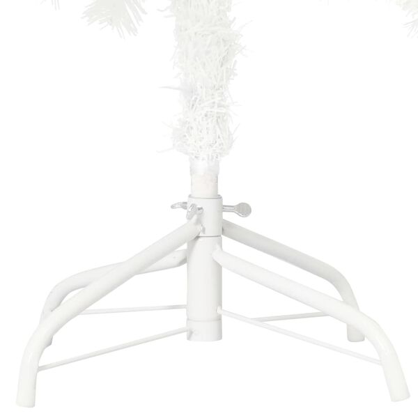 vidaXL Albero di Natale Preilluminato con Palline Bianco 180 cm