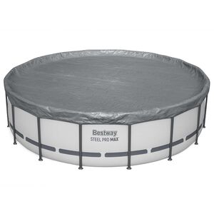Bestway Copertura per piscina &Oslash;6,71 m Rotondo Poliestere Grigio