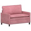 vidaXL Divano Rosa 126 x 81 x 87,5 cm Velluto