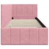 vidaXL Cornice del letto ad angolo Rosa 80 cm x 200 cm Velluto