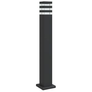 vidaXL Lampada da Terra per Esterni Nera 80 cm in Alluminio