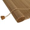 vidaXL Tenda a rullo Marrone 130 x 220 cm Bamb&ugrave;