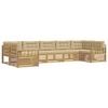 vidaXL Set di divani da esterno 7 pz Bianco e Beige
