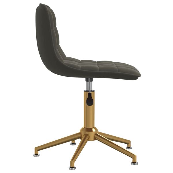 vidaXL Sedie da Pranzo Girevoli 4 pz Grigio Scuro in Velluto