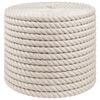 vidaXL Corda di Juta 12 mm Bianco 100% juta Tossa