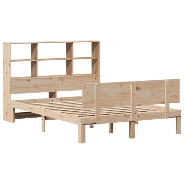vidaXL Letto Libreria senza Materasso 120x200cm Legno Massello di Pino
