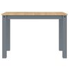 vidaXL Tavolo da Pranzo Panama Grigio 112x60x75 cm Legno Massello Pino