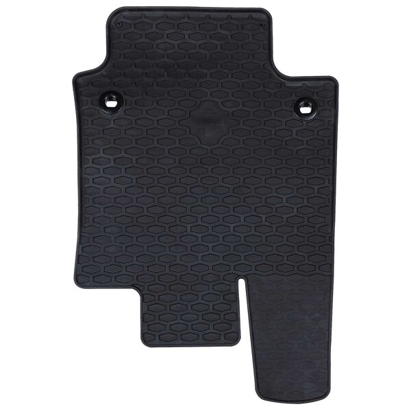 vidaXL Tappetino per Auto 4 pcs Nero Gomma