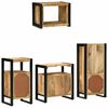 vidaXL Set di mobili per il bagno 4 pcs Legno di mango massello