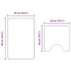 vidaXL Set di tappetini antiscivolo per il bagno 2 pcs Viola PP