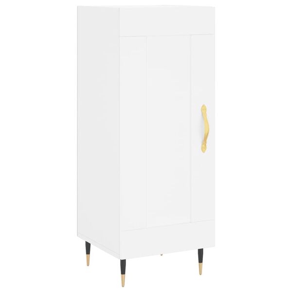 vidaXL Credenza Bianca 34,5x34x90 cm in Legno Multistrato
