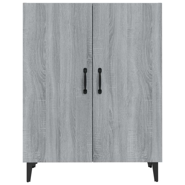vidaXL Credenza Grigio Sonoma 70x34x90 cm in Legno Multistrato