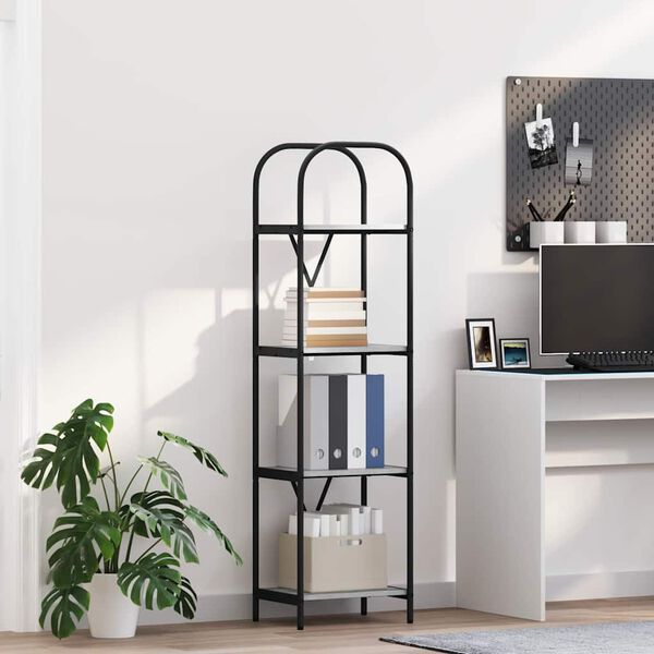 vidaXL Libreria Grigio Sonoma 40 x 30 x 146 cm Legno multistrato