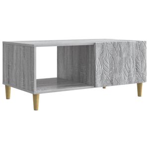 vidaXL Tavolino da salotto Sonoma grigio 90 x 50 x 40 cm
