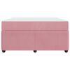 vidaXL Struttura del letto con materasso Rosa 140 x 200 cm Tessuto