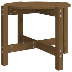 vidaXL Tavolino da Salotto Ambra &Oslash; 62,5x45cm in Legno Massello di Pino